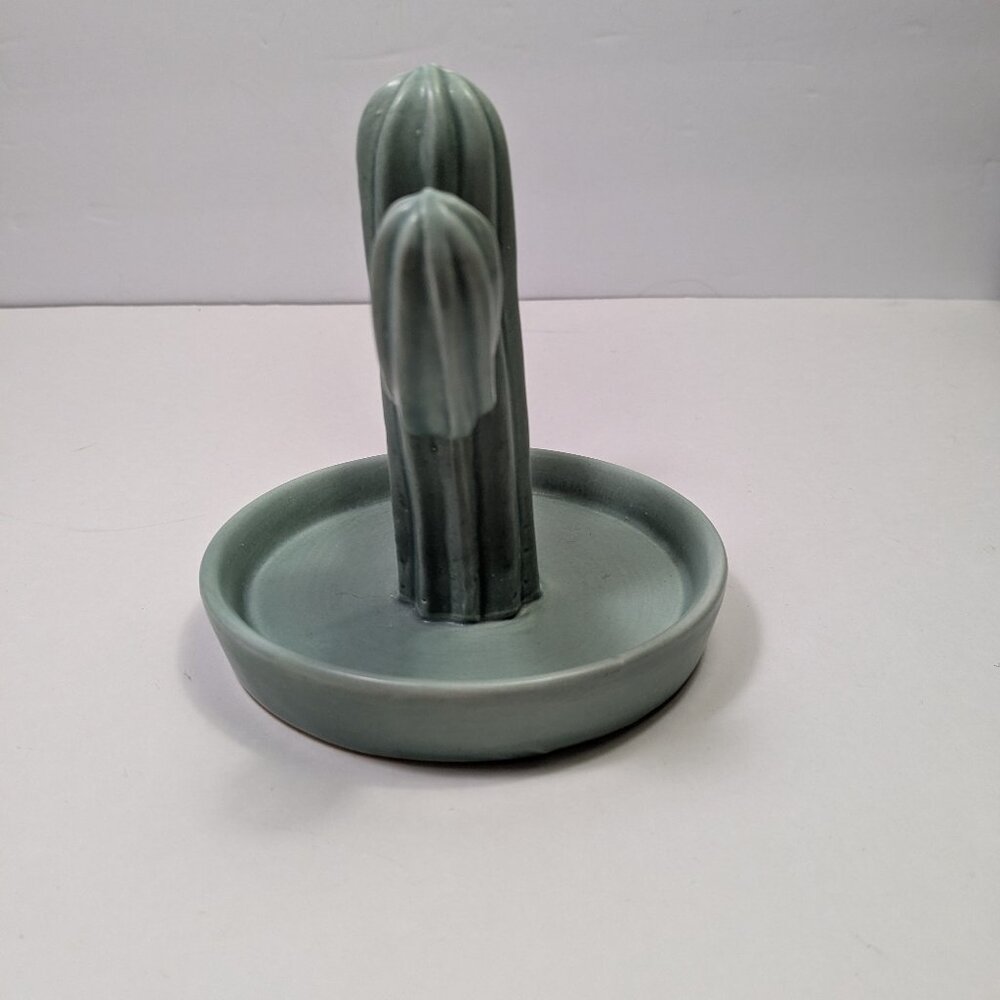 Cactus Ceramic Jewelry Dish Holder Display Green Home Decor Plant Lover Desert - Picture 2 of 12